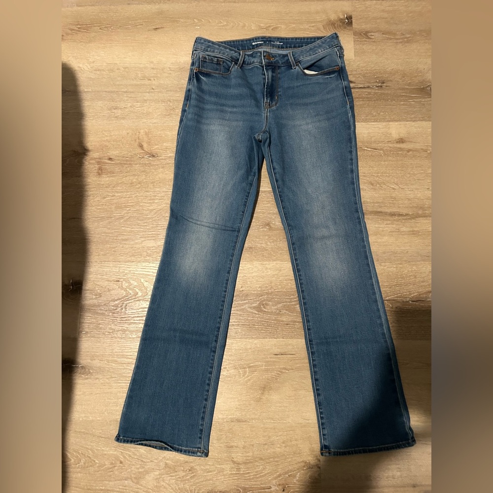 Old Navy Mid Rise Kicker Boot Cut Jeans